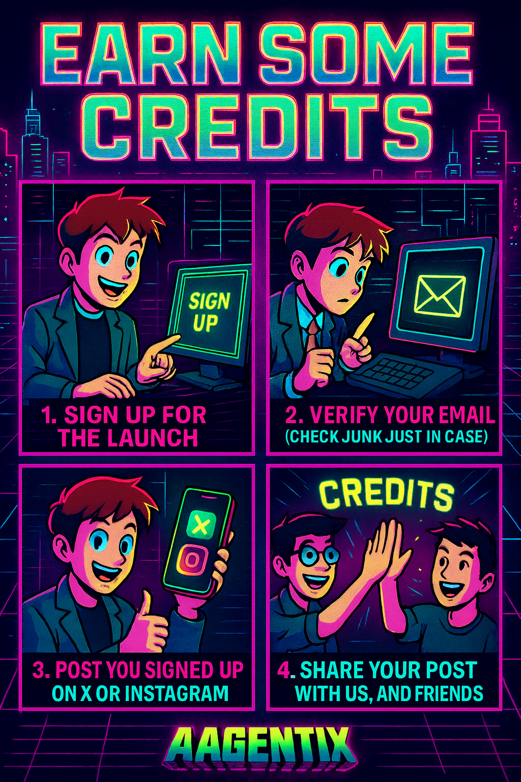 How to earn credits comic